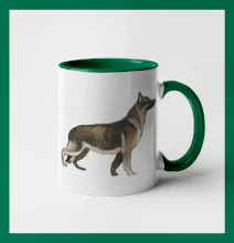 Německý ovčák - hnědý kreslený