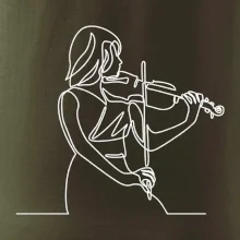 Houslistka jedním tahem