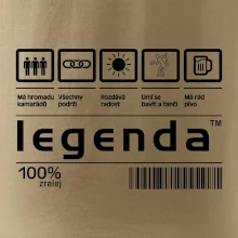 Čárový kód - Legenda Čárový kód - Legenda