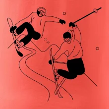 Lyžovaní - kresleny obrázek