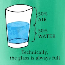 Technically, the glass is always full