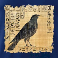 Egyptské hieroglyfy pták