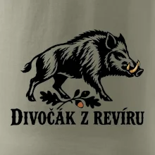 Divočák z revíru jednoduchý lovecký motiv