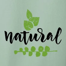 Natural - nápis v listech