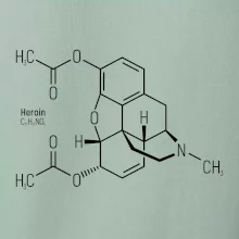 Molekulární struktura Heroin