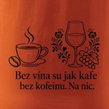 Bez vína su jak kafe bez kofeinu. Na nic