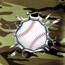 Baseball míč v triku