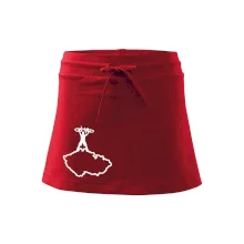 Mapa ČR - cyklista na prsou