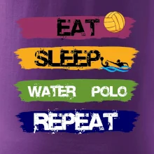Eat sleep watter polo barevné