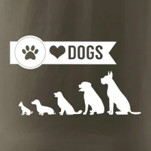 I love dogs - tlapka