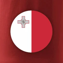 Vlajka Malta kulatá na prso