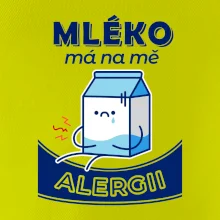 Mléko má na mě alergii