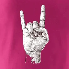 Rocková ruka kreslená