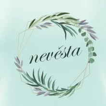 Nevěsta květinový kruh zelený