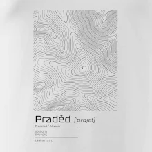 Praděd - vrstevnice v obdélníku