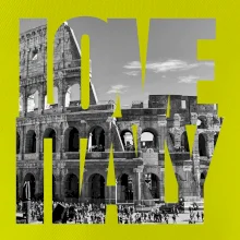Love italy - colosseum Love italy - colosseum
