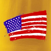 Americká vlajka ohnutá