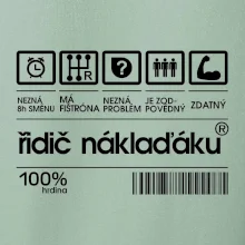 Čárový kód řidič náklaďáku