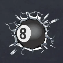 Kulečníková koule v triku