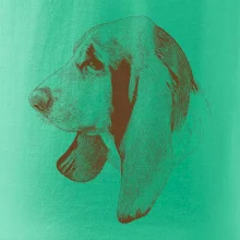 Basset - kreslená hlava