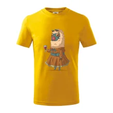 Alpaka s vínem žena