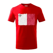 Vlajka Malta okousaná