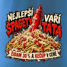 Nejlepší špagety vaří táta Eidam 30 procent a kečup v ceně