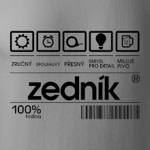 Čárový kód zedník