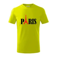 Paris nápis Eiffelova věž