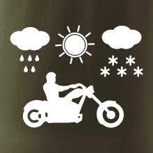 Motorkář za každého počasí - chopper