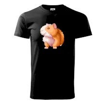 Morče - kreslené, bílo oranžové