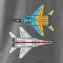 Mig 29 Fulcrum ze spoda a ze zhora