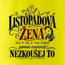 Listopadová žena jemná ale nezkoušej to