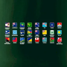 Vlajky států - Oceánie