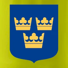 Švédský znak tři korunky na prso