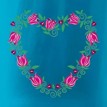 Červené tulipánové srdiečko (Pecka design)