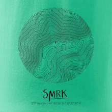 Smrk - vrstevnice v kruhu
