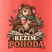 Rodinná vánoční trička - Režim pohoda zimní medvědice máma
