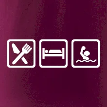 Eat sleep vodní pólo v řadě