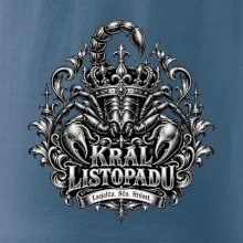 Král listopadu královský štír a koruna