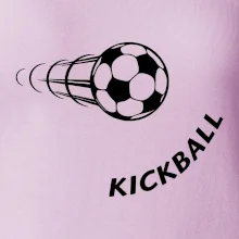 Kickball nápis šikmo