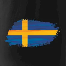 Švédská vlajka kreslená