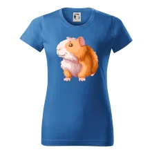 Morče - kreslené, bílo oranžové