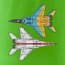 Mig 29 Fulcrum ze spoda a ze zhora