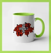 Mapy - názvy měst - Švýcarsko