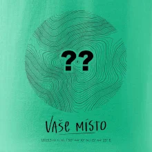 Vaše místo - vrstevnice v kruhu