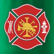 Fire department logo červené