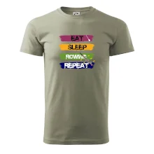 Eat sleep rowing repeat barevné