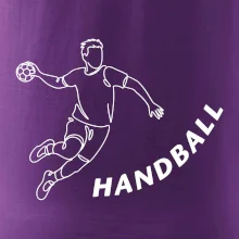 Handball nápis šikmo