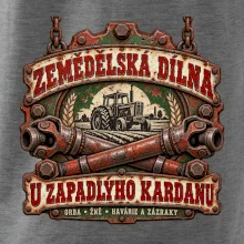 Zemědělská dílna u zapadlého kardanu